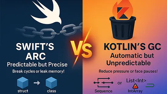 Memory Management Face-Off: Swift’s ARC vs Kotlin’s GC